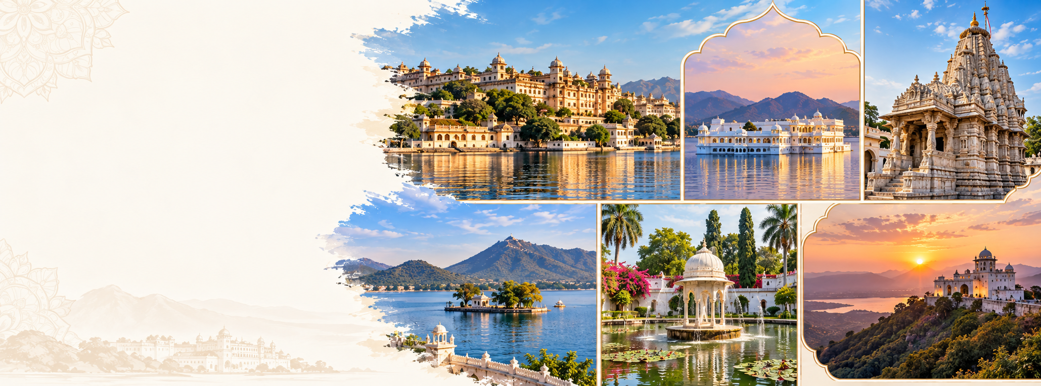 Udaipur travel stories and sightseeing collage